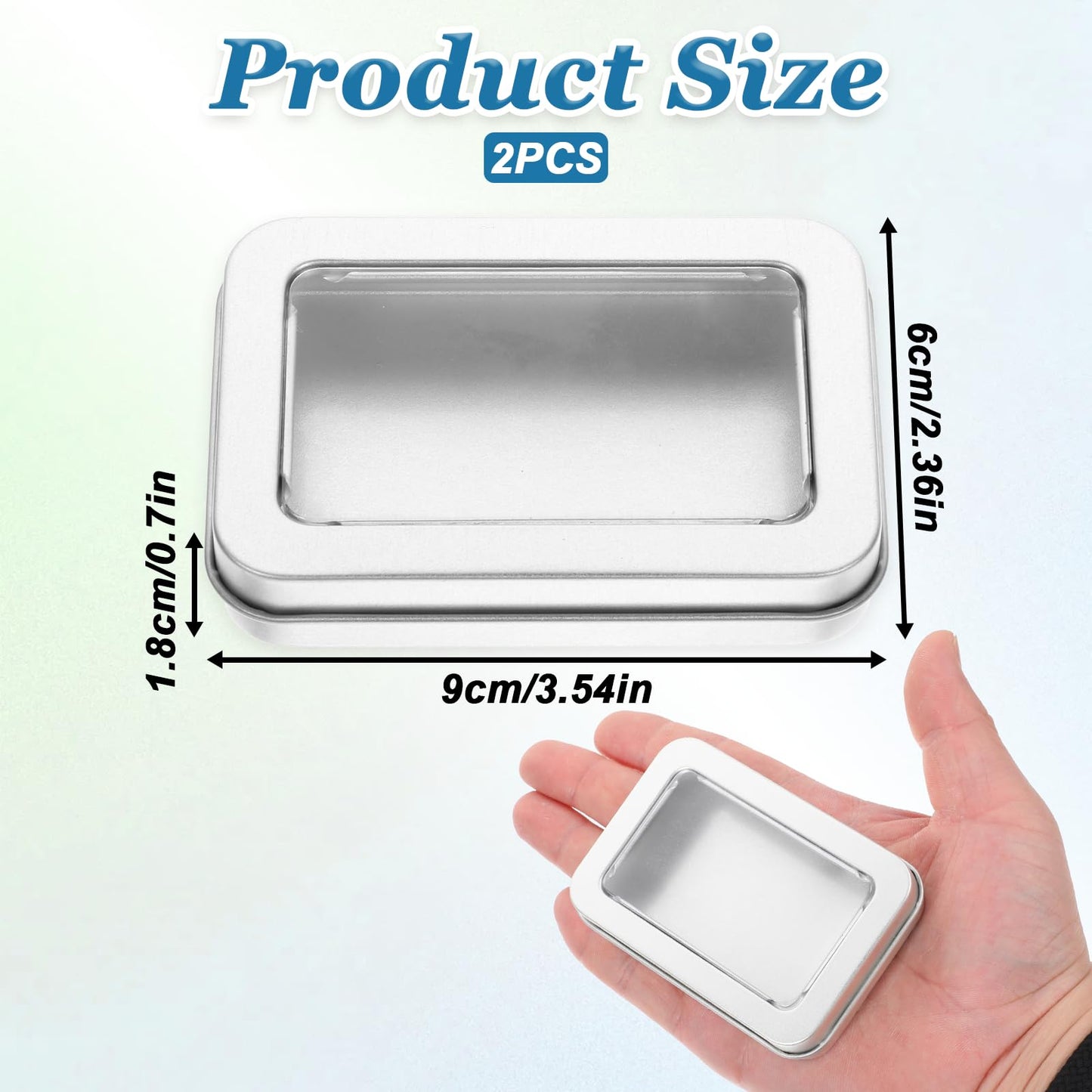 Portable Floss Picks Case, 2 PCS Travel Qtips Case with Dustproof Lid, Refillable Dental Floss Dispenser for Travel, Hotel, Empt