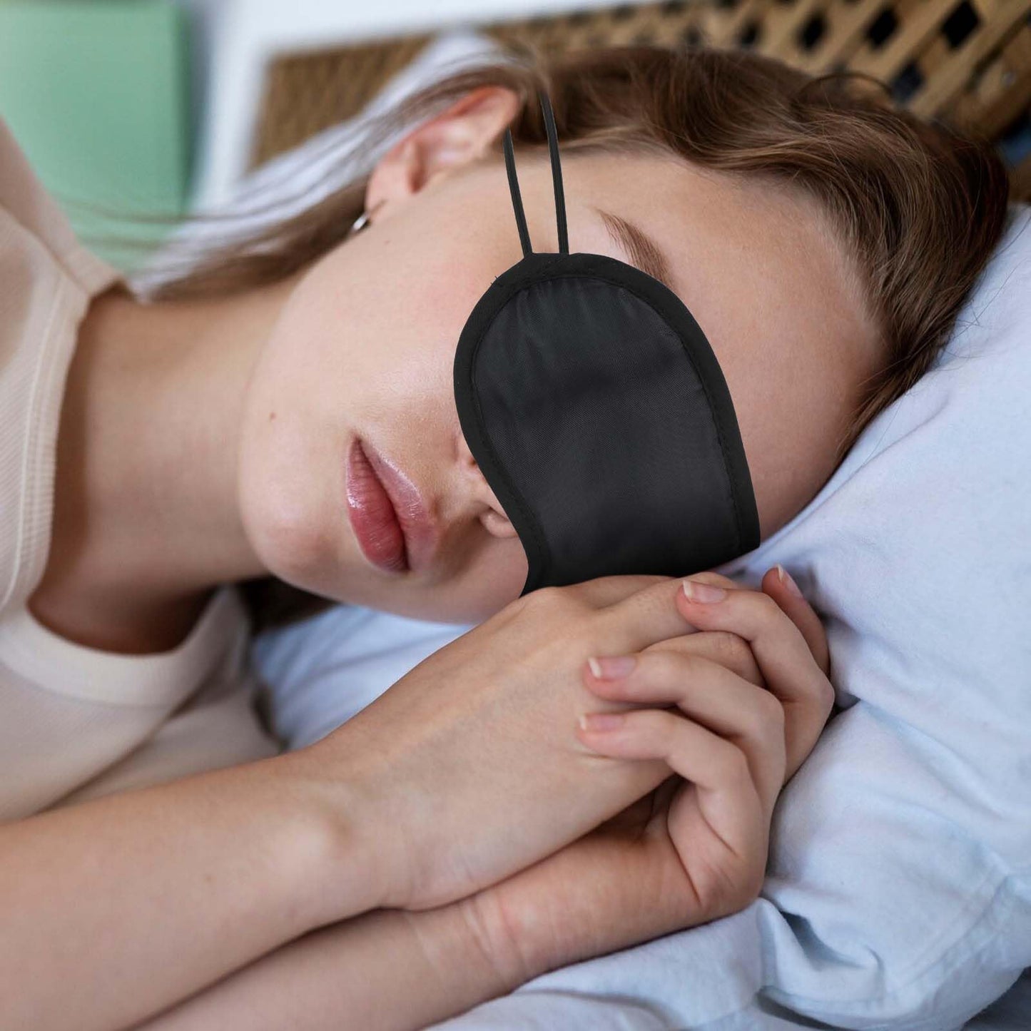 COMNICO 6pcs Blindfold Eye Mask Shade Cover Eye Mask Sleep Masks Sleeping Mask Party Supply with Adjustable Strap for Men and Women (Black)