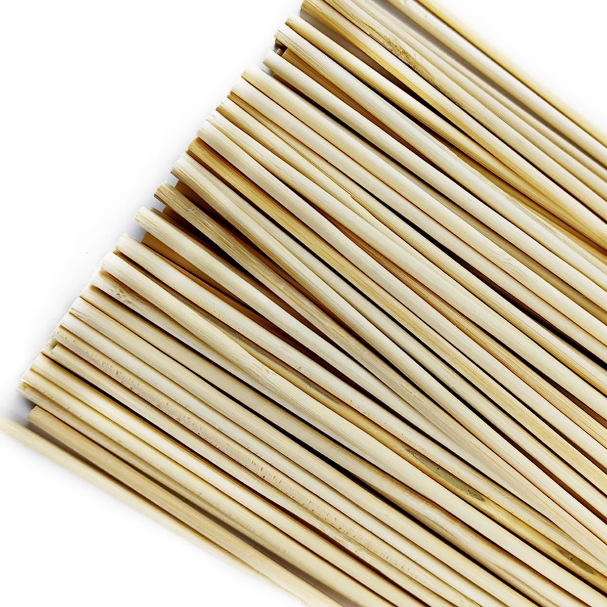 GXXMEI 100PCS 18" Bamboo Plant Stakes with 100PCS 4" Green Garden Ties, Plant Sticks Support, Floral Plant Support Wooden, Indoor Gardening Plant Supports, Wooden Sign Posting Garden Sticks