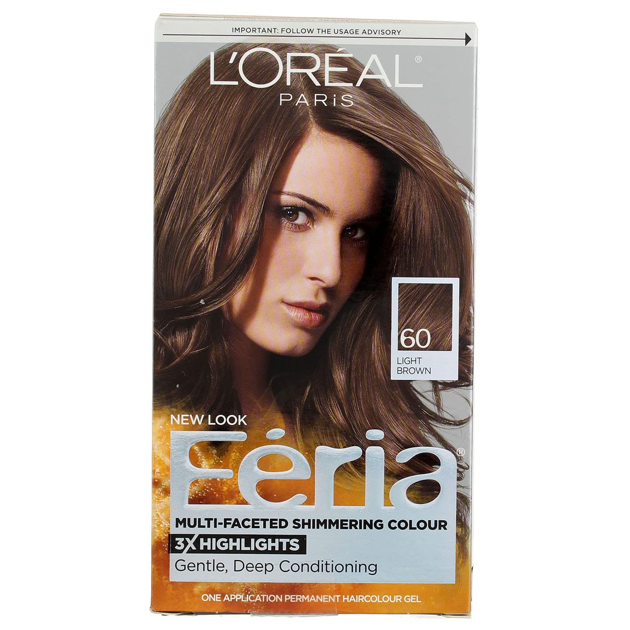 Feria #60 Crystal Brown Size 1kit L'Oreal Feria #60 Crystal Brown 1kit