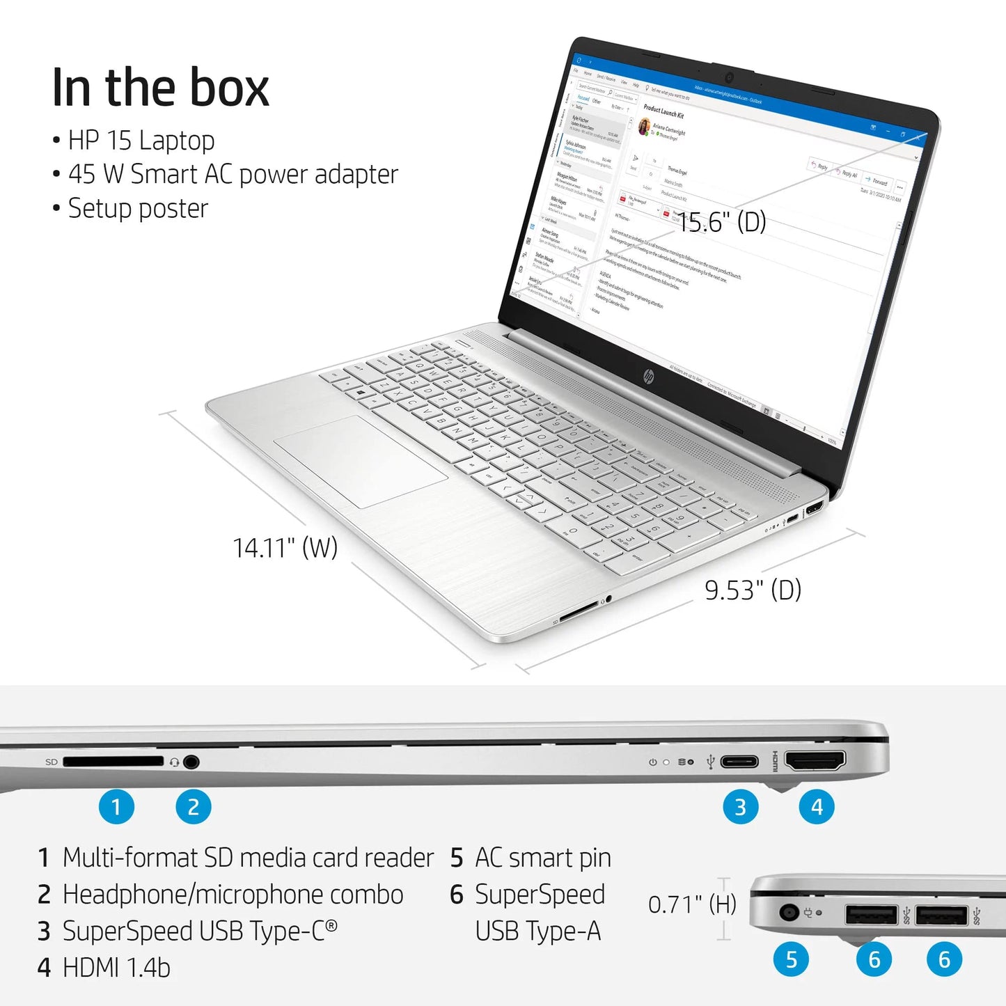 Hp 15 Laptop 2024 Business Notebook, 15.6 Fhd Display, Quad Core Intel I5-1135G7 (Beat I7-1065G7), Iris Xe Graphics, 64Gb Ram, 2