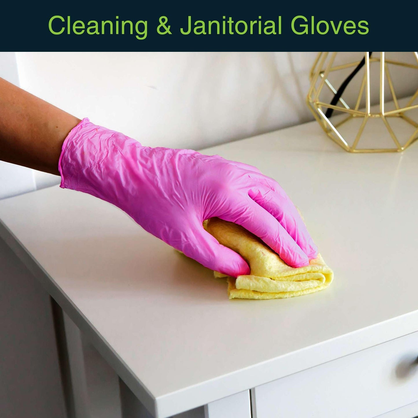 Fuchsia Hot Pink Nitrile Disposable Gloves - 50 Count - 3 Mil Nitrile Gloves Large - Powder and Latex Free Rubber Gloves - Surgical Medical Exam Gloves - Food Safe Cooking Gloves