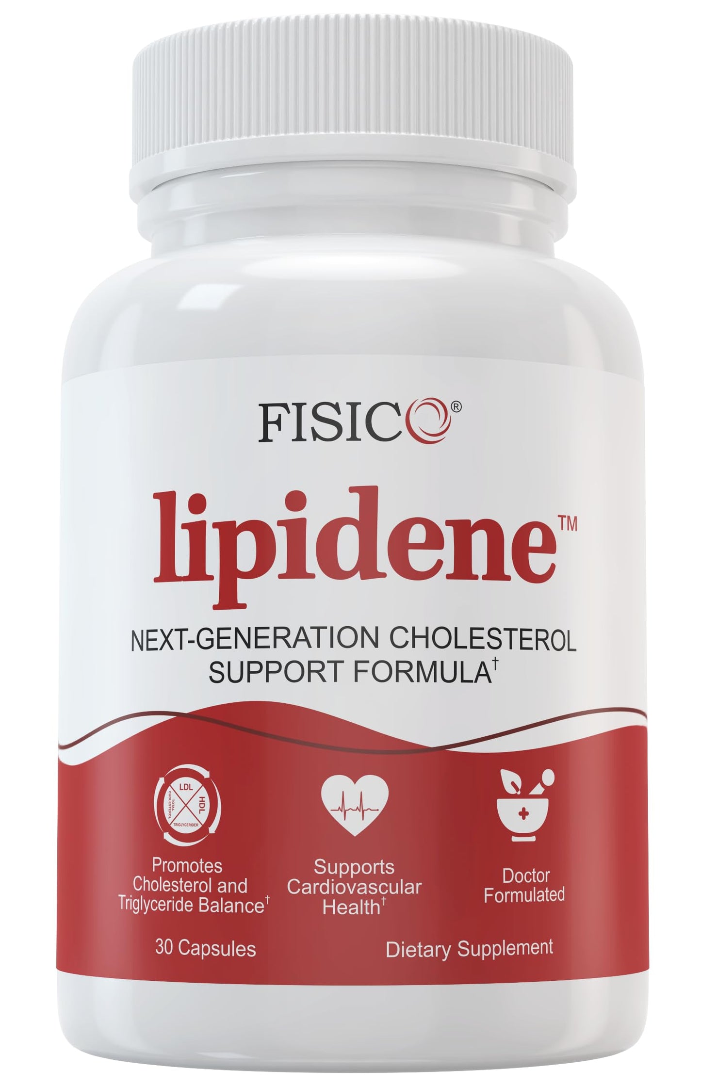 LIPIDENE Cholesterol Support & Heart Health Supplement – Lipid Balance, Cardiovascular Function, Heart Health, Circulation and Arterial Wellness. Contains Bergamot & Olive Fruit Extract – 30 Capsules