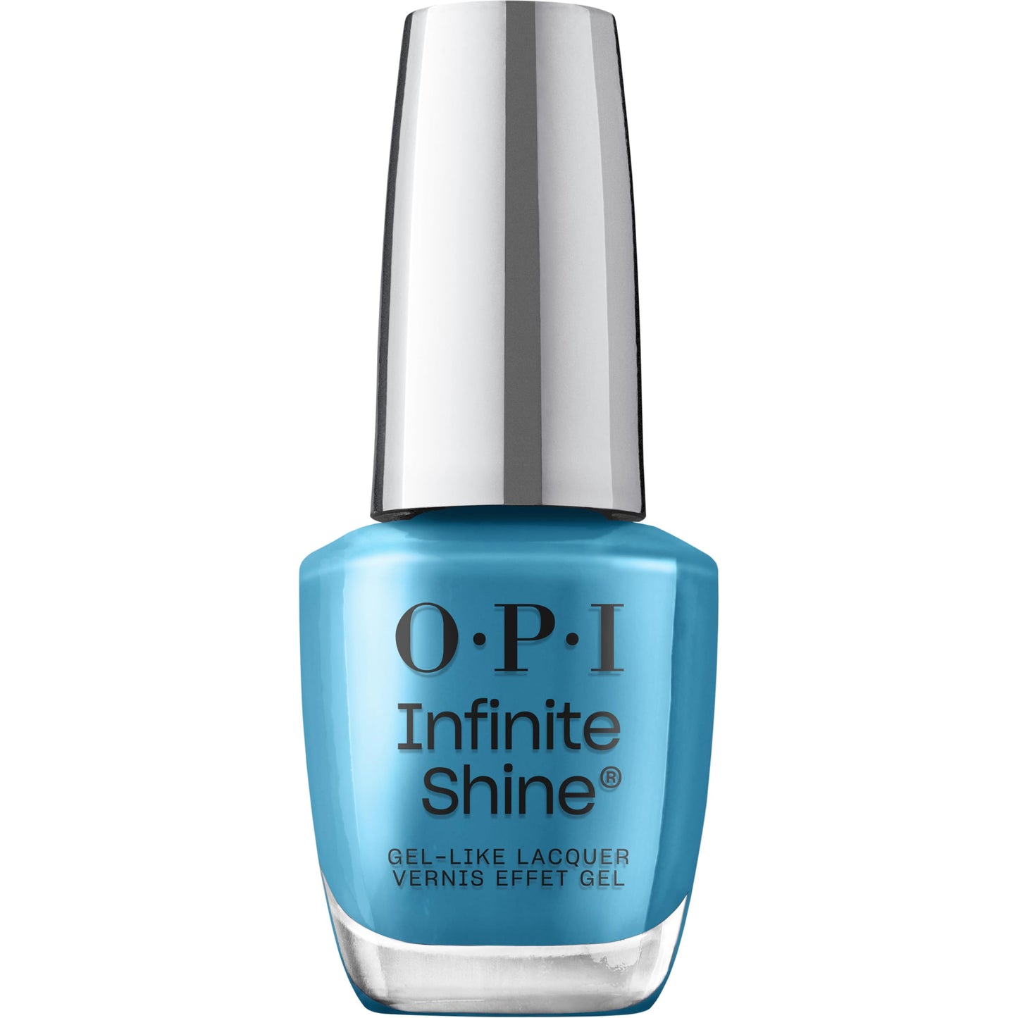 OPI Infinite Shine Its in Your Jeans | Opaque Blue Long Wear Gel Like Crme Nail Polish | Make 'Em Jelly! Collection | Summer 202