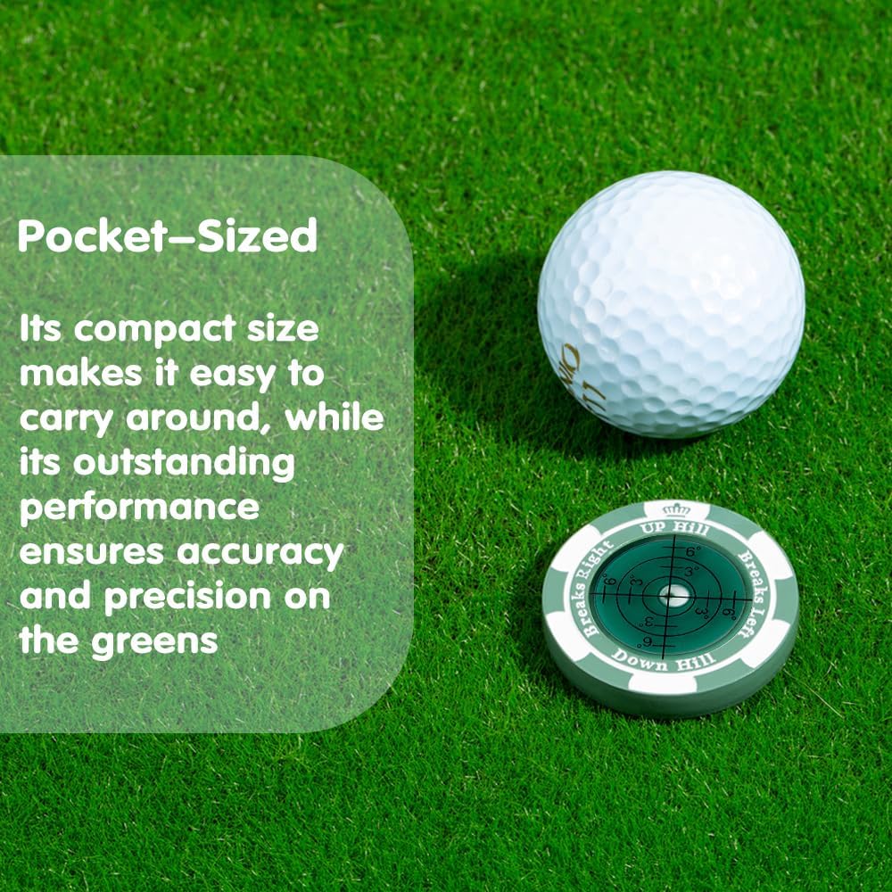 SlopeMaster ProGreen Reader - Golf Ball Marker with High Precision Green Reading Aid Golf Accessories for Men Women