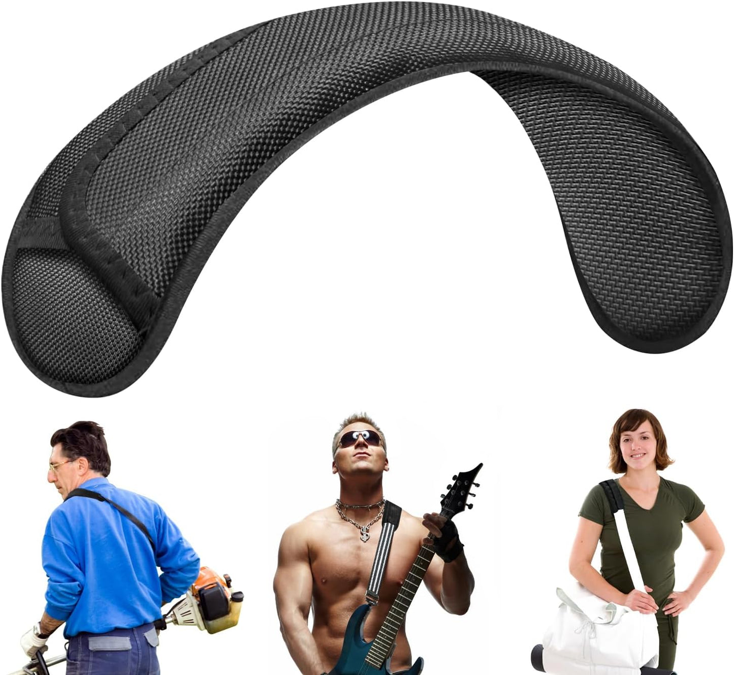 Non-Slip Shoulder Strap Pad, Waterproof Air Cushion Shoulder Relief Pad, for Shoulder Bags, Guitar Strap, Detachable Shoulder Strap Pad Pads Help Relieve Shoulder Pain(Neoprene)