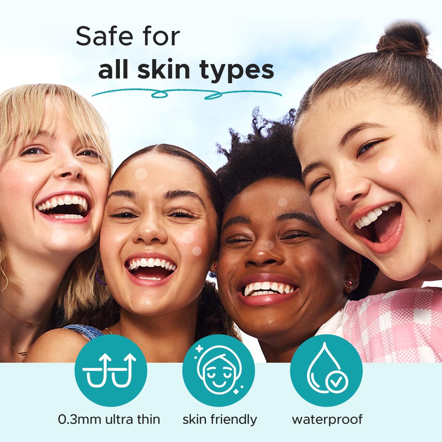 Acne Patch Pimple Patch, 4 Sizes 140 Patches Acne Absorbing Cover Patch, Hydrocolloid Invisible Acne Patches For Face Zit Patch