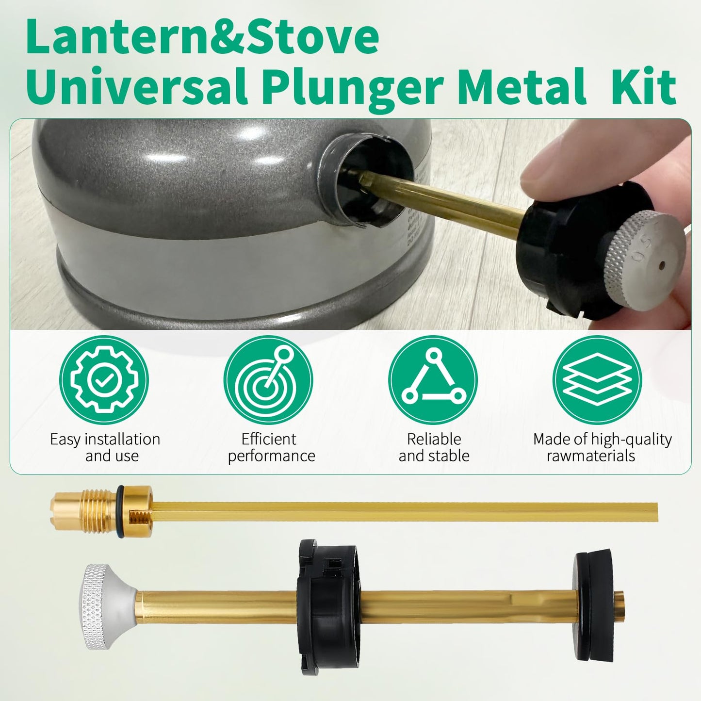 Sunjika Camping Stove&Lantern Comprehensive Repair Kit For Coleman Lantern Parts With Coleman Dual Fuel Stove.Check Valve Air Stem Assembly(200-6381) Universal Plunger Pump Metal Part(242J5201)