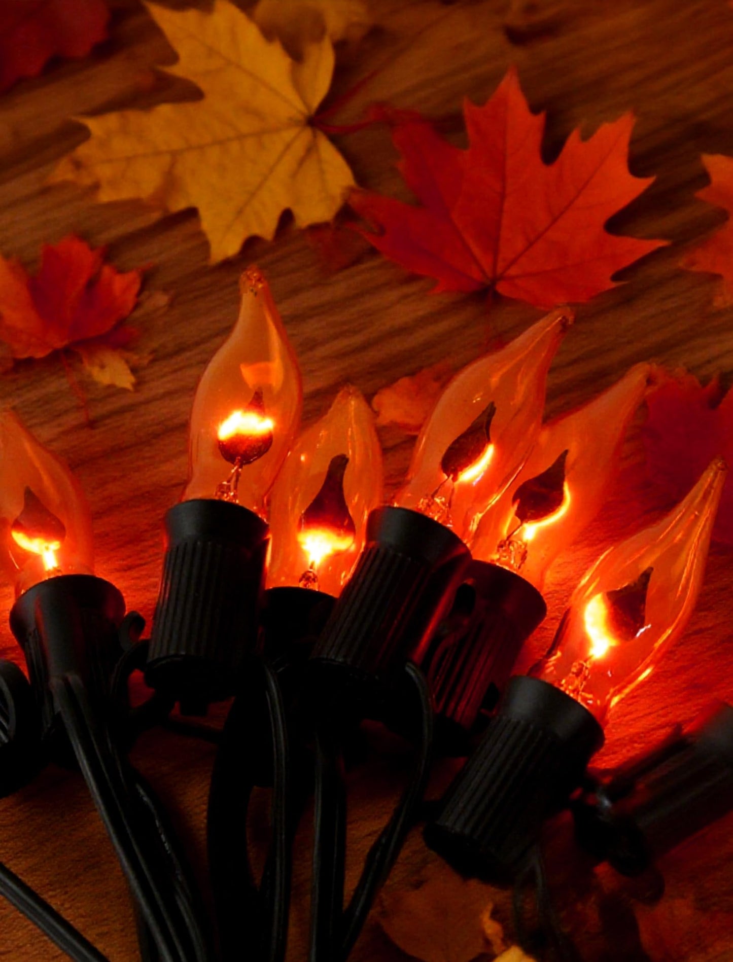 Christmas Orange Flicker Flame Light Bulbs  C18 Led Replacement  1 Watt E12 Candelabra Base  Flickering Flame Night Bulbs For Xmas Tree Outdoor String Lights Window Candles Chandeliers Decor  12Pk