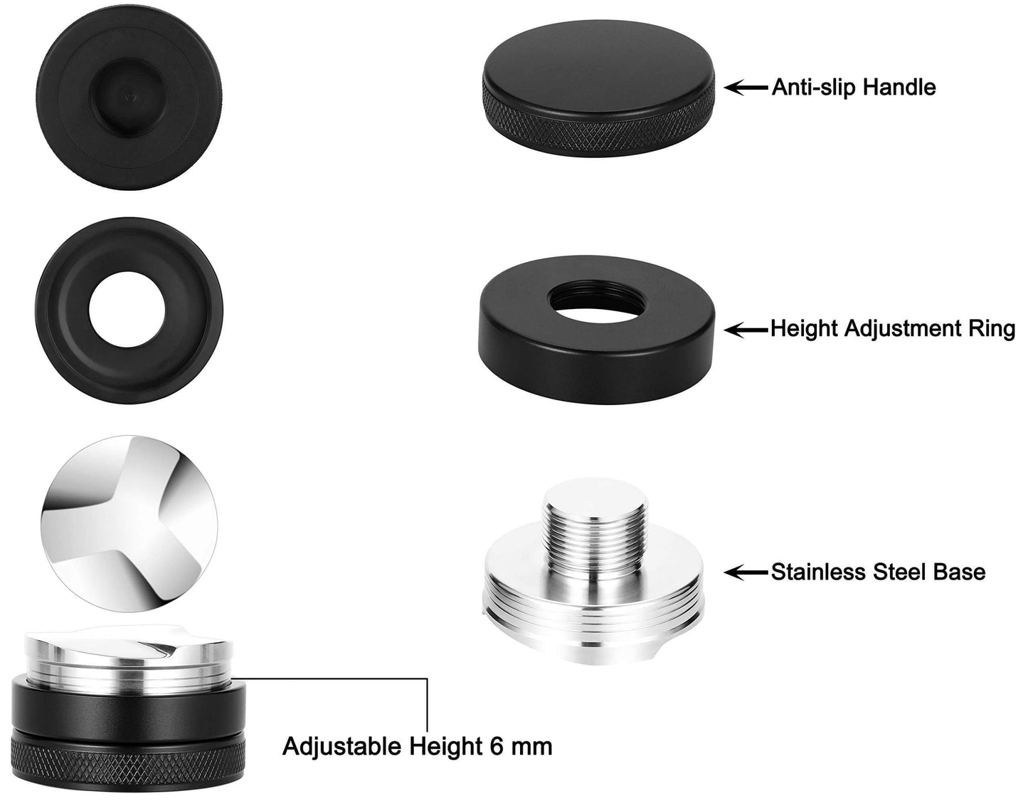 Apexstone 51mm Coffee Distributor, 51mm Coffee Leveler, Coffee Distributor 51mm, Coffee Distribution Tool 51mm