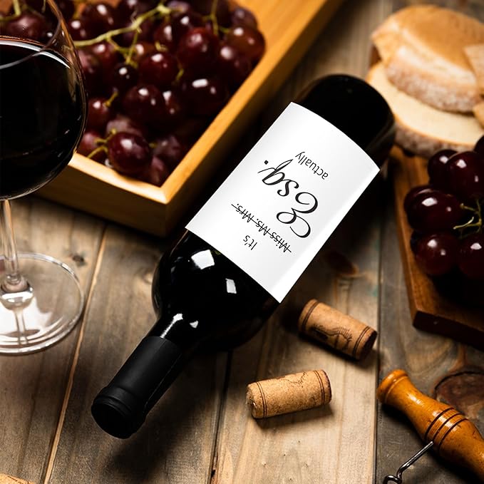 24 Pcs Lawyer Gifts Wine Labels Lawyer Graduation Wine Bottle Stickers Appreciation Gifts Wine Labels for Bottles Gifts for Judge Paralegal Prosecutor