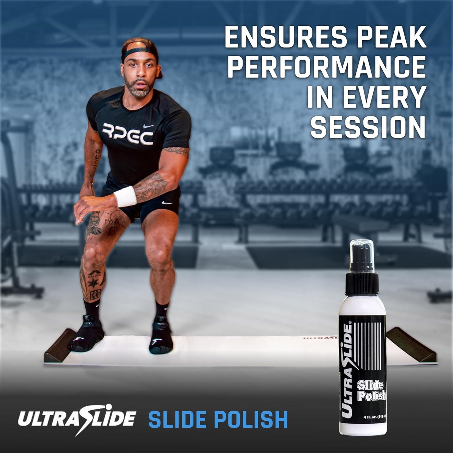 Slide Board Polish - Hockey Slide Board Spray and Lubricant for Frictionless Glide - Premium Silicone Spray for Hockey Tiles - Multi-Purpose Surface Safe Odorless Silicone Spray