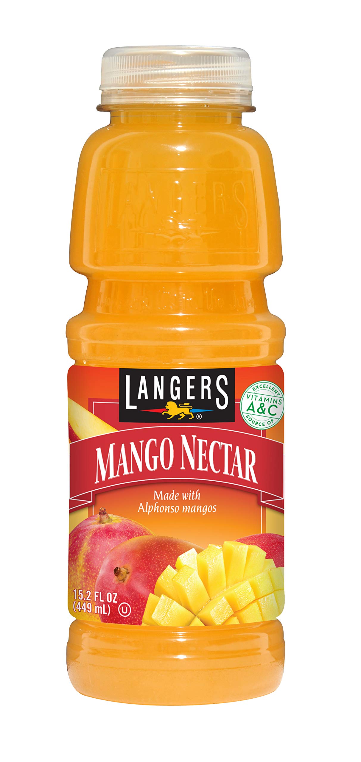 Langers Juice, Mango Nectar, 15.2 Fl Oz (Pack of 12)