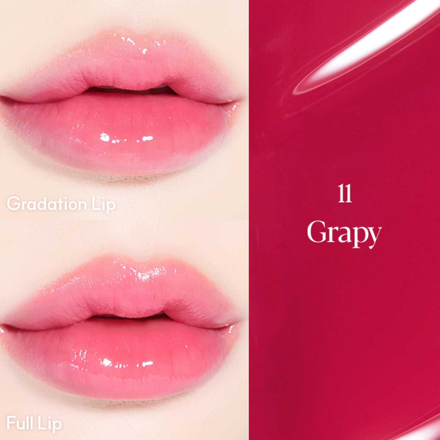 Espoir Lipstick Nowear Balming Glow #11 Grapy 0.1oz | Lightweight Moisturizing Lip | Long-Lasting Vibrant Color | Non-Sticky Sof