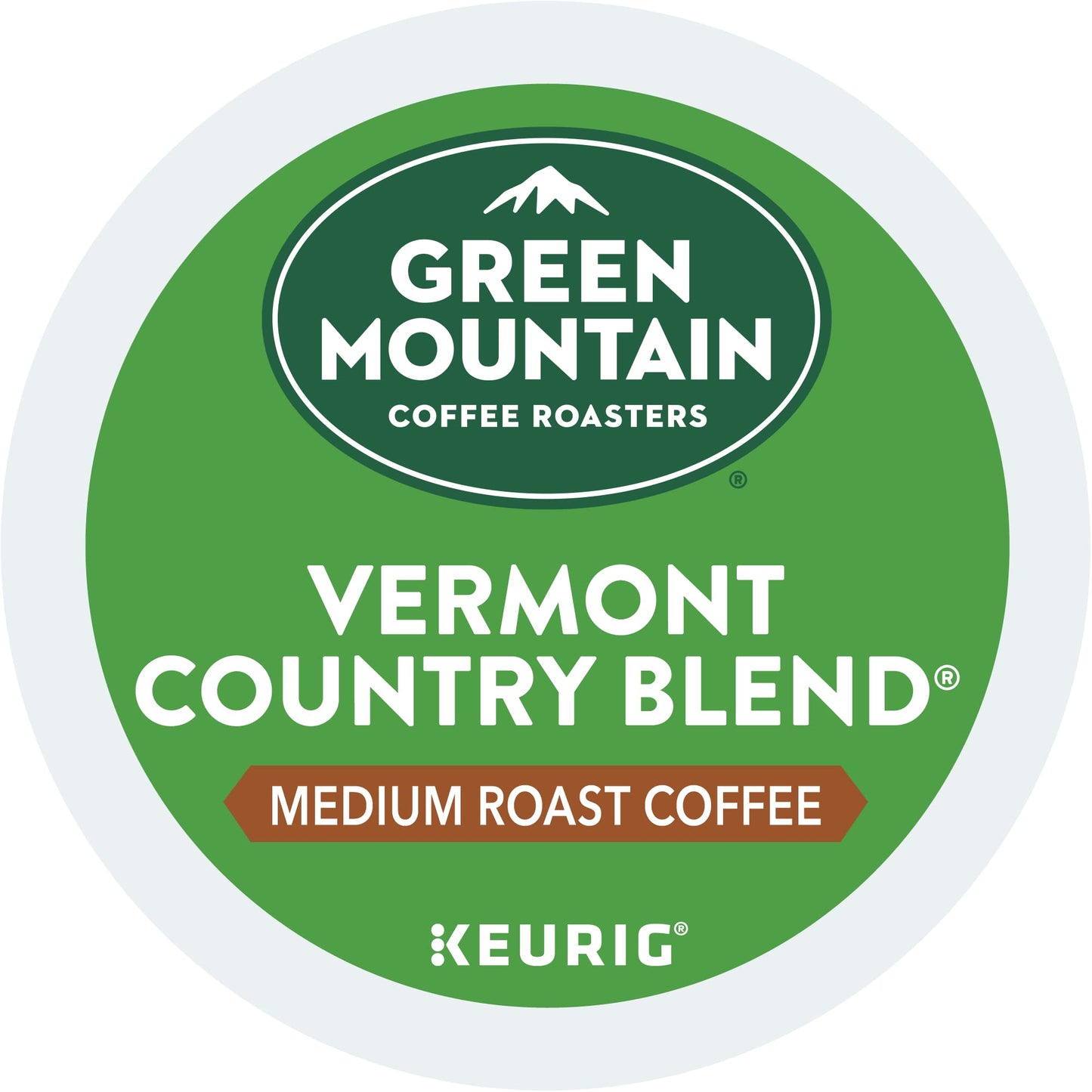 Green Mountain Coffee Roasters Vermont Country Blend Keurig Single-Serve K-Cup Pods, Medium Roast Coffee, 72 Count (6 Packs of 1