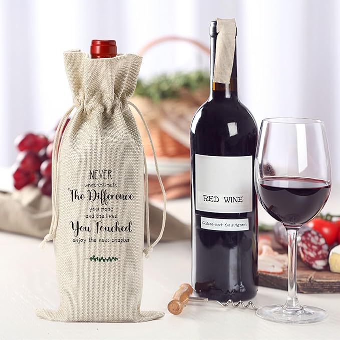 XFW Coworker Leaving Gifts for Women Goodbye Gifts for Coworkers Going Away Gifts for Friends Leaving Farewell Gifts for Coworkers New Beginnings Gifts for Women Next Chapter Wine Bag