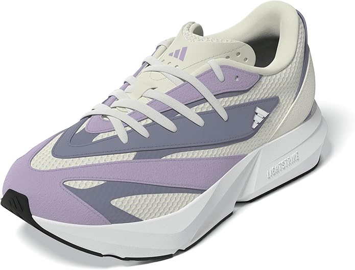 adidas Womens Lightblaze Lace Up Sneakers Shoes Casual - White