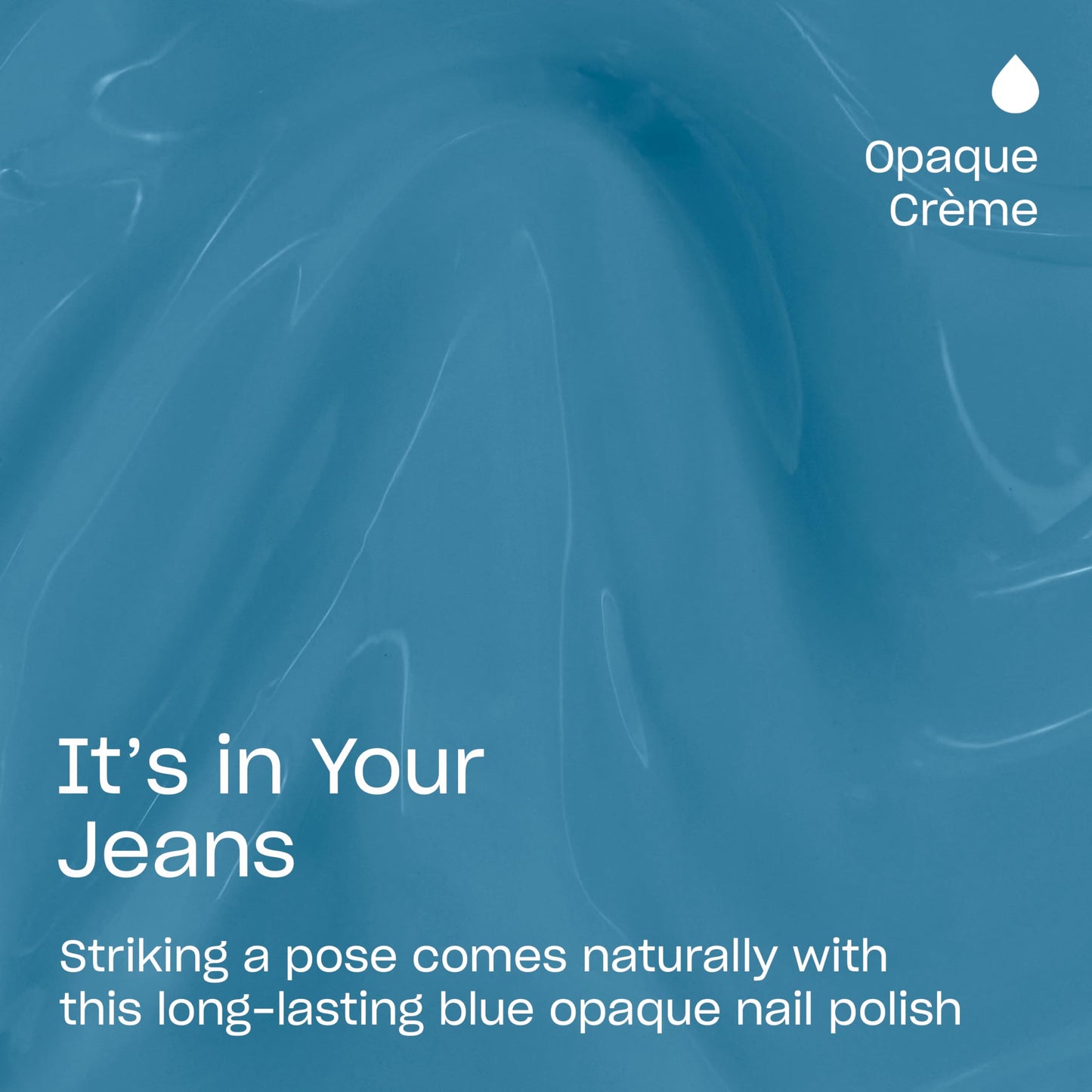 OPI Infinite Shine Its in Your Jeans | Opaque Blue Long Wear Gel Like Crme Nail Polish | Make 'Em Jelly! Collection | Summer 202
