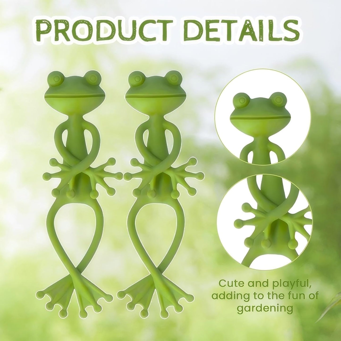 Frog Plant Stand for Potted Plants & Vines - Sturdy Gardening Clips with Cute Frog Design, Indoor/Outdoor Plant Stand Accessories - Multipurpose Garden Decor Clips for Flower Pots (3pc)