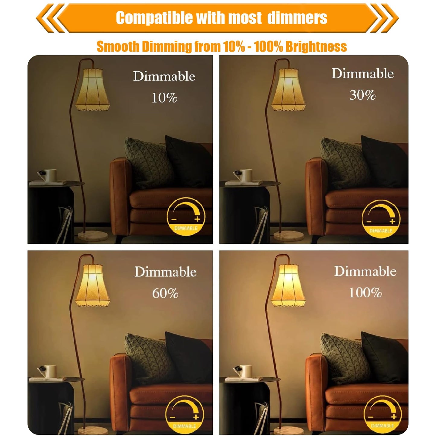 Winsaled 8 Pack Dimmable Led Edison Bulbs 40W Equivalent  St19/St58 4W Decorative Led Light Bulbs For Ceiling Lighting Fixtures  90 Cri  450Lm  E26 Base  2700K Soft White