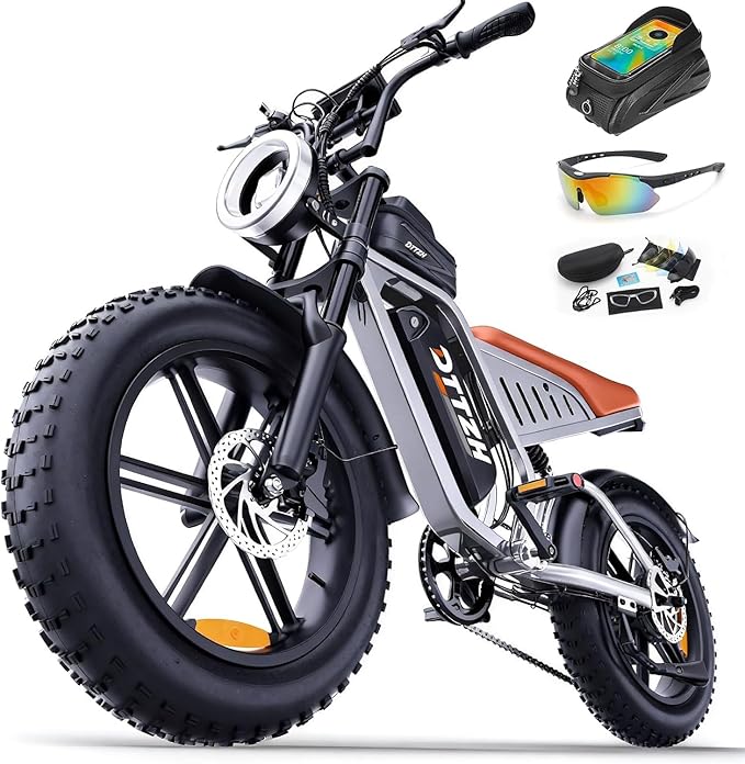 DTTZH F6/F6S/F6PRO Electric Bike for Adults with NFC & Password Unlock, 4000/2000/1500W, 50/40/33MPH, 60V 30Ah, 48V 15/25A...