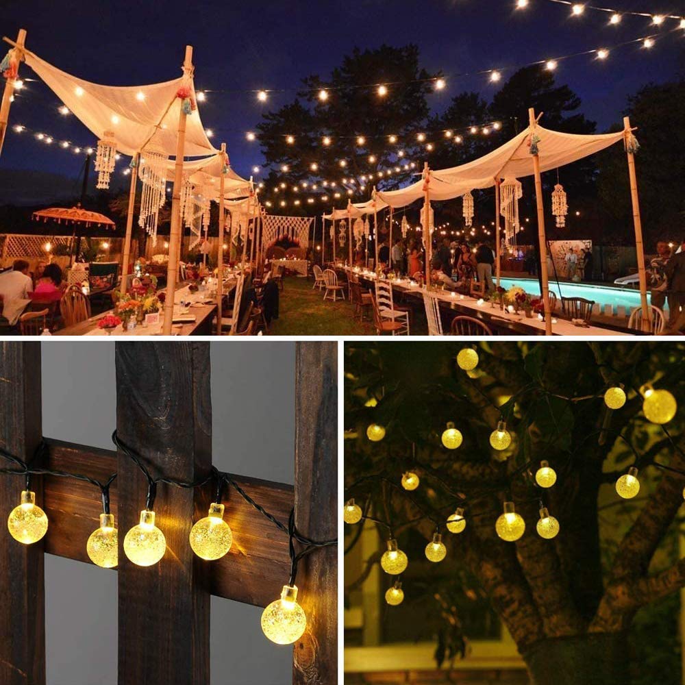 Loende 16Ft Battery Operated String Lights, 30 Led, Waterproof, Warm White, 2 Pack, Green Wire, 8 Modes For Indoor/Outdoor Decor