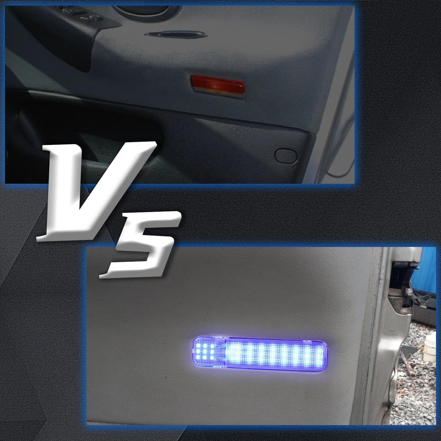 Afeisol Led Side Door Panel Lights Courtesy Light Fit For Chevy Sierra Gmc C/K  Yukon Silverado 1500 2500 3500 Avalanche  Suburban  Hum-Mer H2 4Pcs Car Interior Doors Panel Lighting Blue