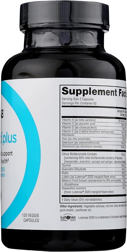 Twinlab Ocuguard Plus - Eye Supplement with Zinc, Vitamin A, C & D - 120 Veggie Capsules