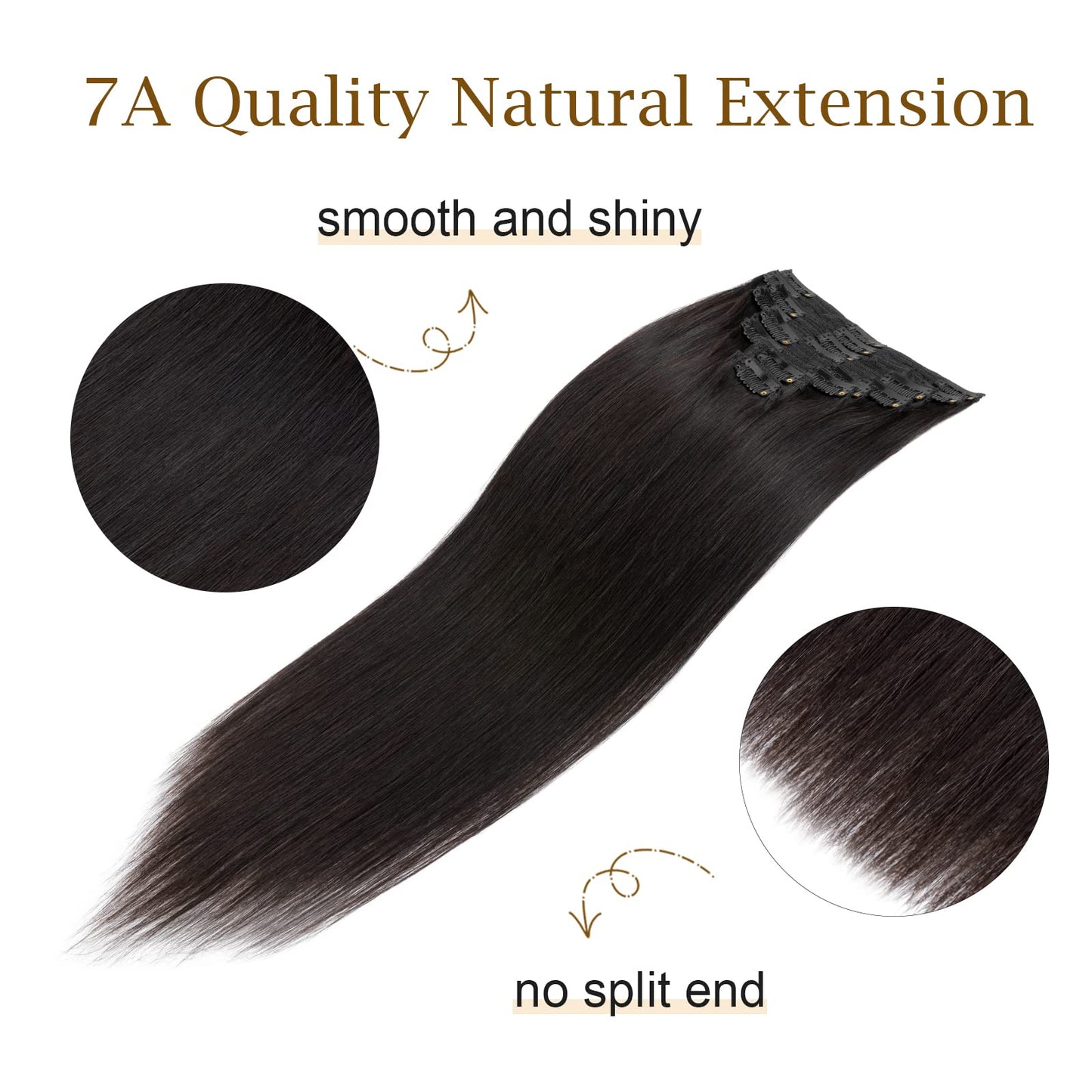 MY-LADY Double Weft 100% Remy Human Hair Clip in Extensions 10''-22'' Grade 7A Quality Full Head Soft Silky Straight 8pcs 18clip