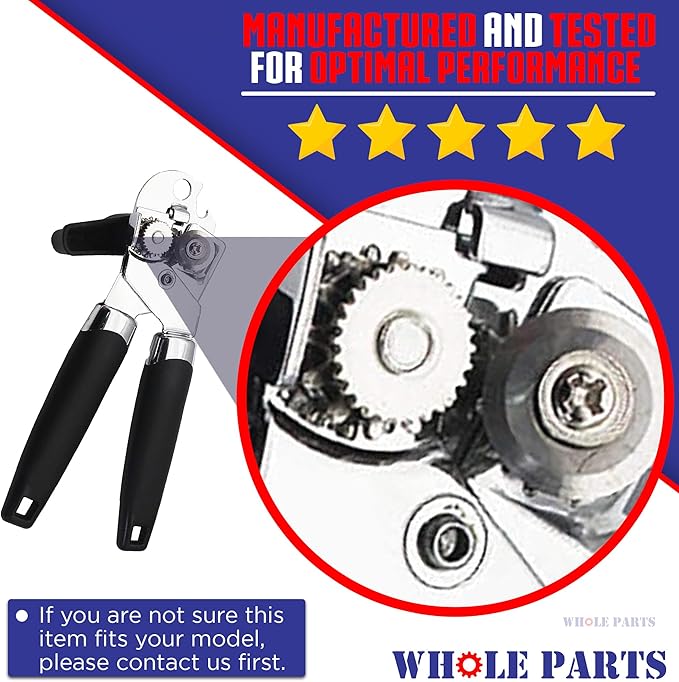 Whole Parts Knife and Gear Kit Part# KT1200 - Replacement & Compatible with Some #2 Old Reliable Can Openers