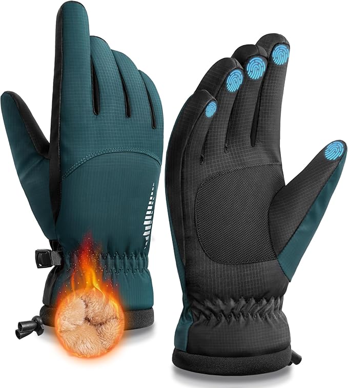 SIMARI Winter Waterproof Warm Gloves Women Men with Touchscreen Fingers, Ski Snow Windproof for Cold Weather Thermal, for ...