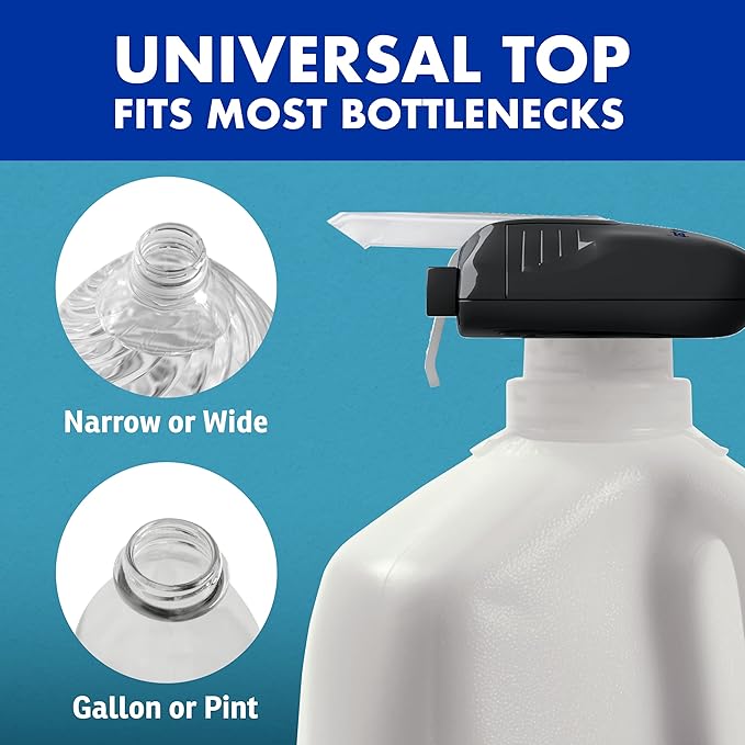 The Magic Tap Automatic Drink Dispenser - Hands-Free Beverage Dispenser for Fridge - Perfect for Milk, Juice - Gifts for Women & Men - 3 Pack, Black