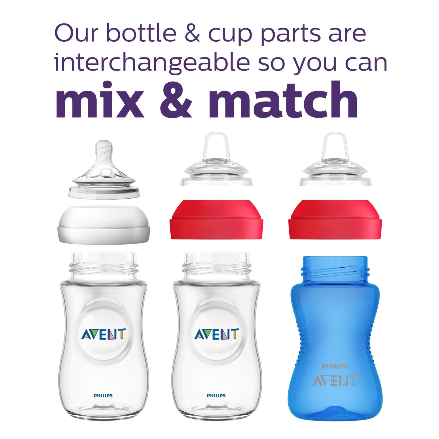 Philips AVENT My Easy Sippy Cup with Soft Spout and Spill-Proof Design, Blue/Green, 9oz, 2pk, SCF553/25
