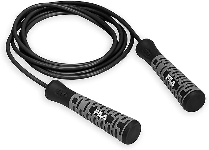 FILA Accessories Cardio Speed Jump Rope | 9FT | Vinyl Coated Adjustable Non-Kink Speed Rope