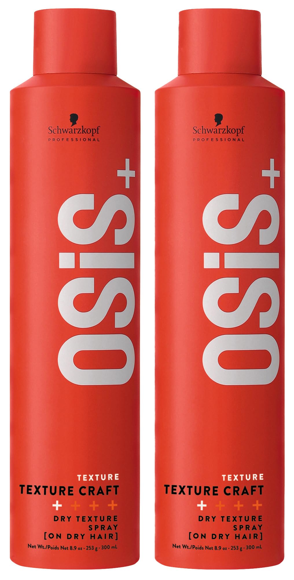 OSiS+ Texture Craft, 9 oz (2 Pack) - Volumizing Dry Texture Spray - Root Lift with Natural Feel and Shine - Lightweight Hair Sty