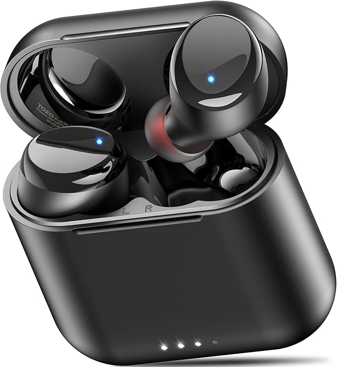 TOZO T6 Wireless Earbuds, Bluetooth Ear Buds, Stereo Sound in Ear Headphones, 50 Hours Playtime, AI Clear Call, Wireless C...