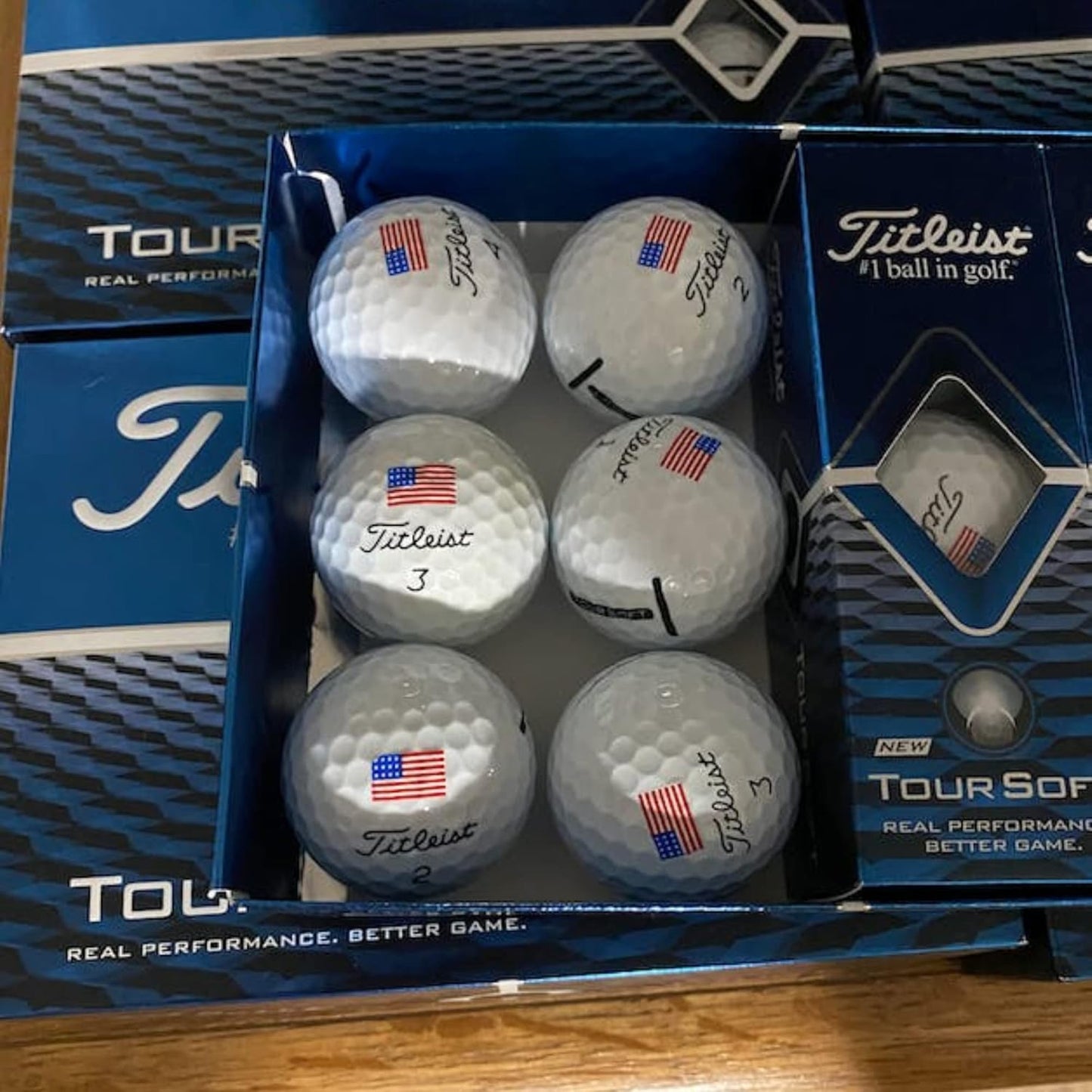 Golfdotz - USGA Rule Conforming Novelty Golf Ball Markers, Golf Ball Stickers for Marking Balls, No More Smearing from Stamps, Gifts for Golfers, Dads, and Retirees, (USA Collection; 32-Count)