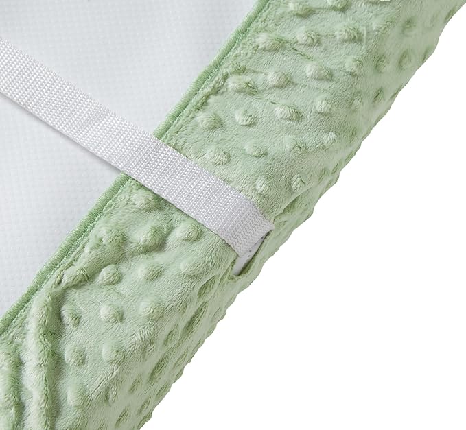 Changing Pad Cover Super Soft Dots Skin-Friendly Breathable Wipeable Changing Table Sheets for Baby Boy and Baby Girl （Bay）