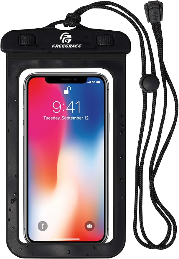 Waterproof Pouches with Waist Strap / Pouch Case Bundle Set- Keep Your Phone & Valuables Dry and Safe - Waterproof Dry Bags for Boating Swimming Snorkeling Kayaking Beach Water Parks Pool