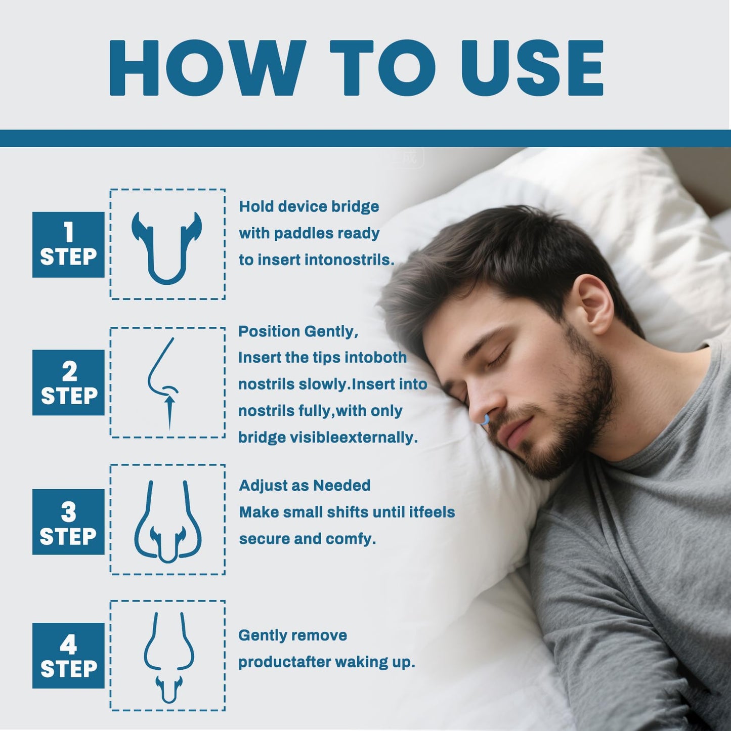 Nasal Dilators for Snoring (Blue)