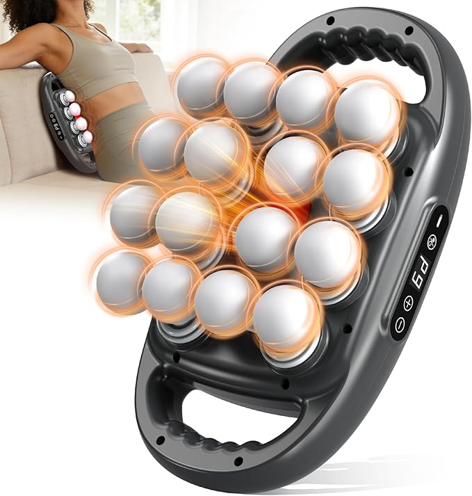 16 Head Massage Gun Deep Tissue,Percussion Massager with 9 Modes & 9 Intensities,Back Massager for Pain Relief Deep Tissu...