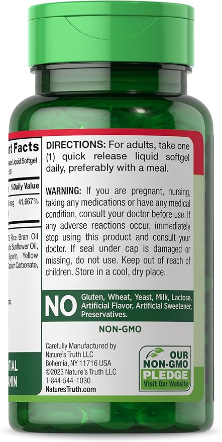 Nature's Truth Vitamin B12 | 1000 mcg | 150 Softgels | Non-GMO & Gluten Free Supplement