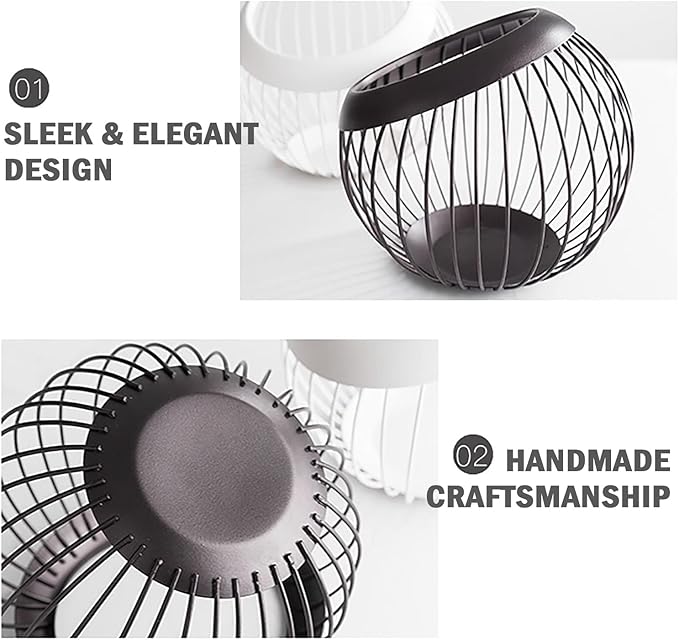 Charmount Coffee Pod Holder, Large Capacity K Cup Holder and Espresso Pod Holder, Coffee Pod Organizer for Keurig K-Cup Storage and Espresso Capsule Holder, Coffee Bar Accessory, Fruit Basket (Brown)