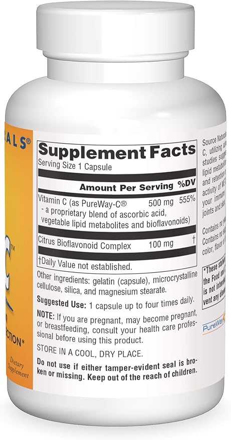 Source Naturals Metabolic C 500 mg Vitamin C - 180 Capsules