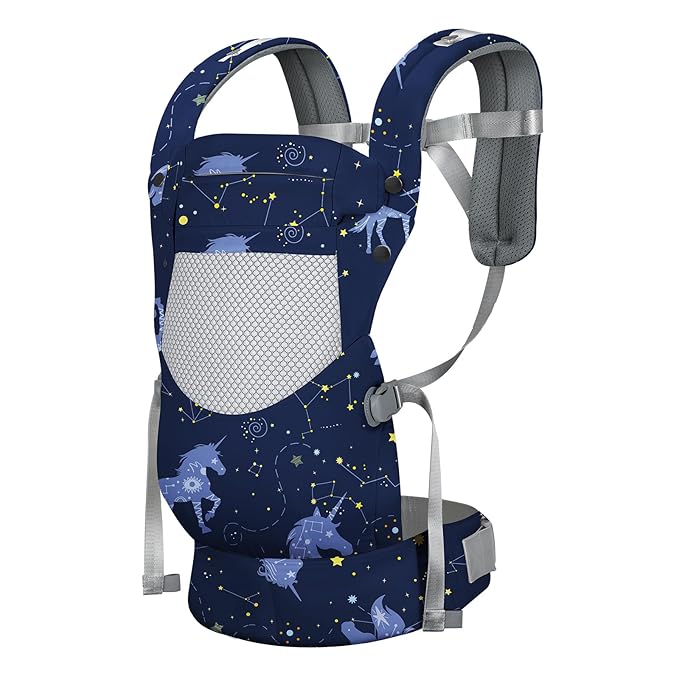 Unicorn Infant Baby Front Carrier, Toddler Body Carrier, 7-66 Lbs Ergonomic Design, Lumbar Support, Lightweight Baby Chest Carriers (3-36 Months)