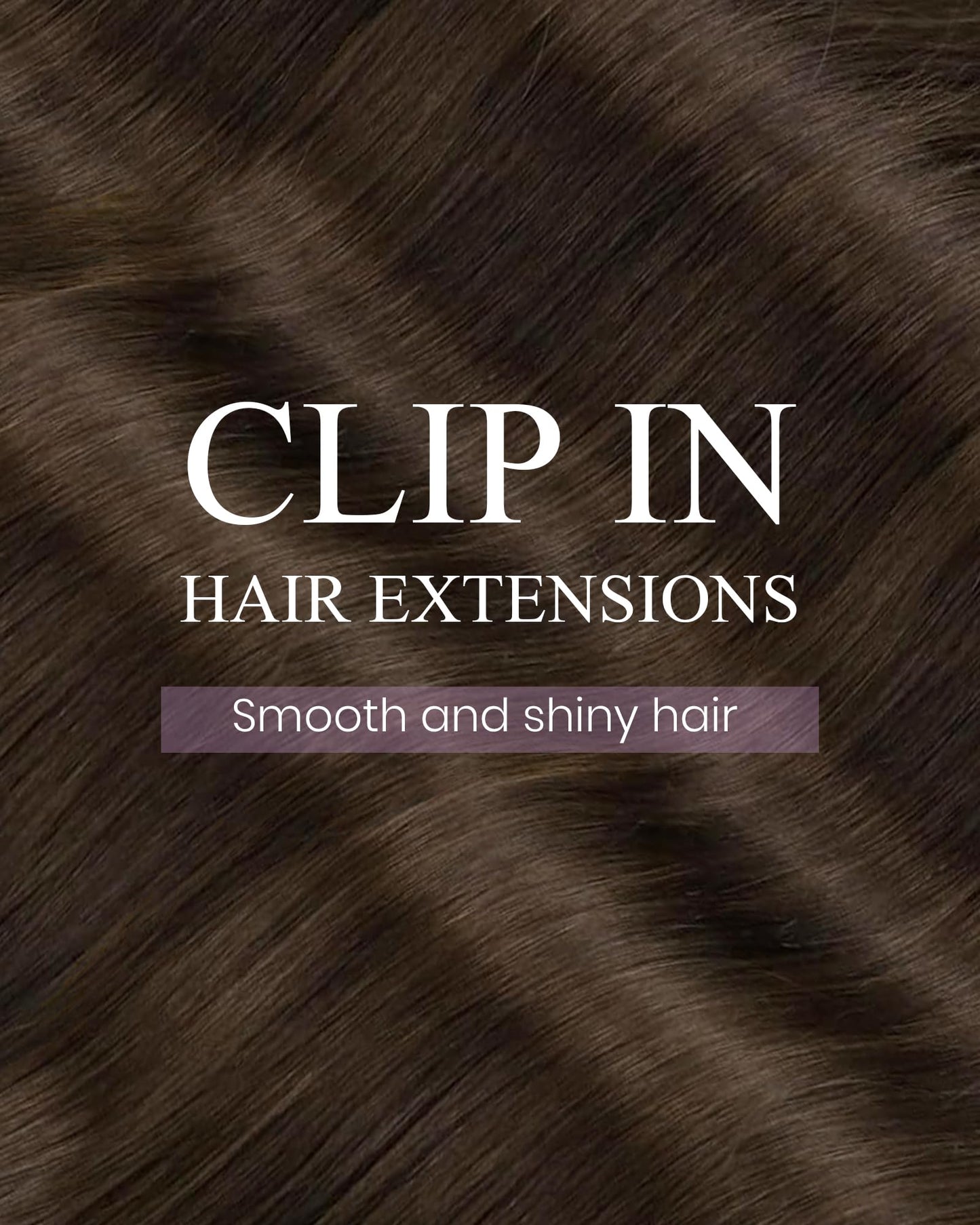 LaaVoo Human Hair Clip in Extensions Brown Hair Extensions Clip ins Natural Brown 18 Inch Clip in Hair Extensions Real Human Hai
