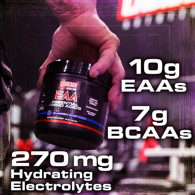Pro Series EAA Maximum Potency Complete Essential Amino Acid Hydrating Formula with 10g EAAs 7g BCAAs & 270mg Hydrating Elecrolytes Recovery and Performance (Blueberry Blast)
