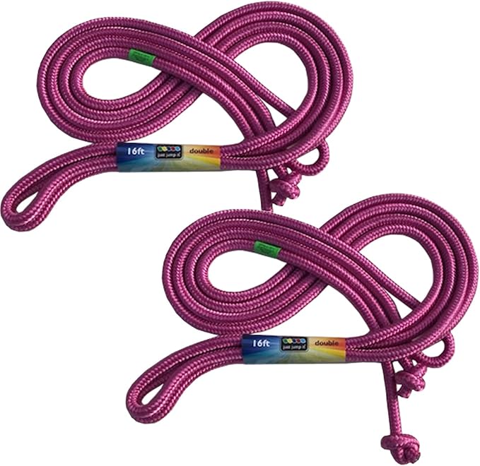 Just Jump It 16' Foot Jump Rope 2 Pack - Long Jump Ropes for Double Dutch - Outdoor Jump Ropes for Kids and Adults to Play...