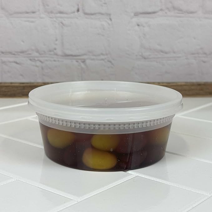 24 oz Deli Containers with Lids (Pack of 240), Recyclable Polypropylene, Microwavable, Heat Resistant (24)