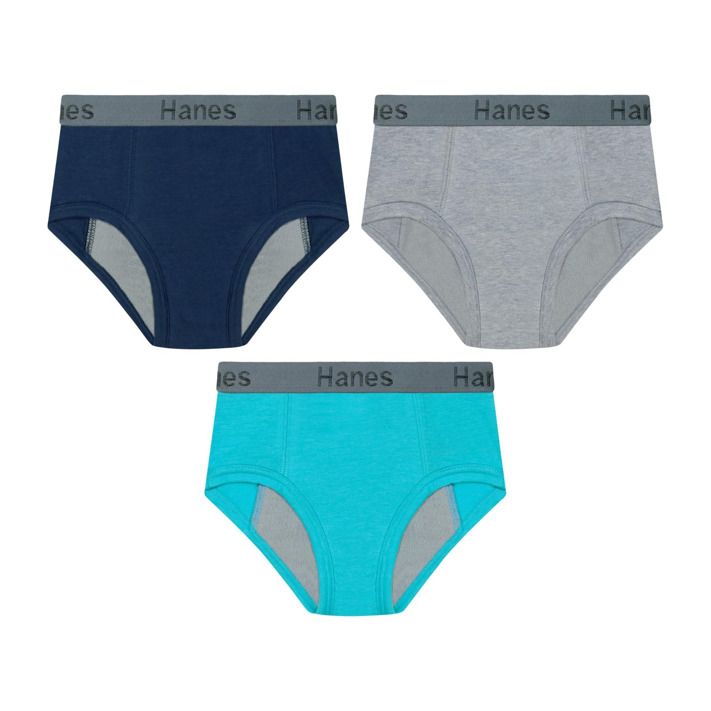 Hanes Boys' Nighttime Underwear Pack, 3-Pack, Confident Nights Boys' Overnight Underwear, Leakproof Kids' Underpants